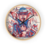 Custom Masters of Art Ernst Ludwig Kirchner Smoking Peasant Premium Wall Clock - POPvault