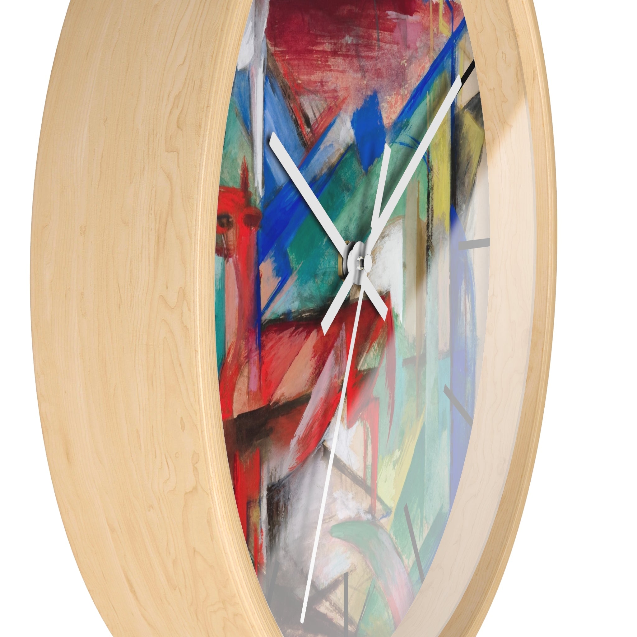 Custom Masters of Art Franz Marc Landscape with Animals Premium Wall Clock - POPvault