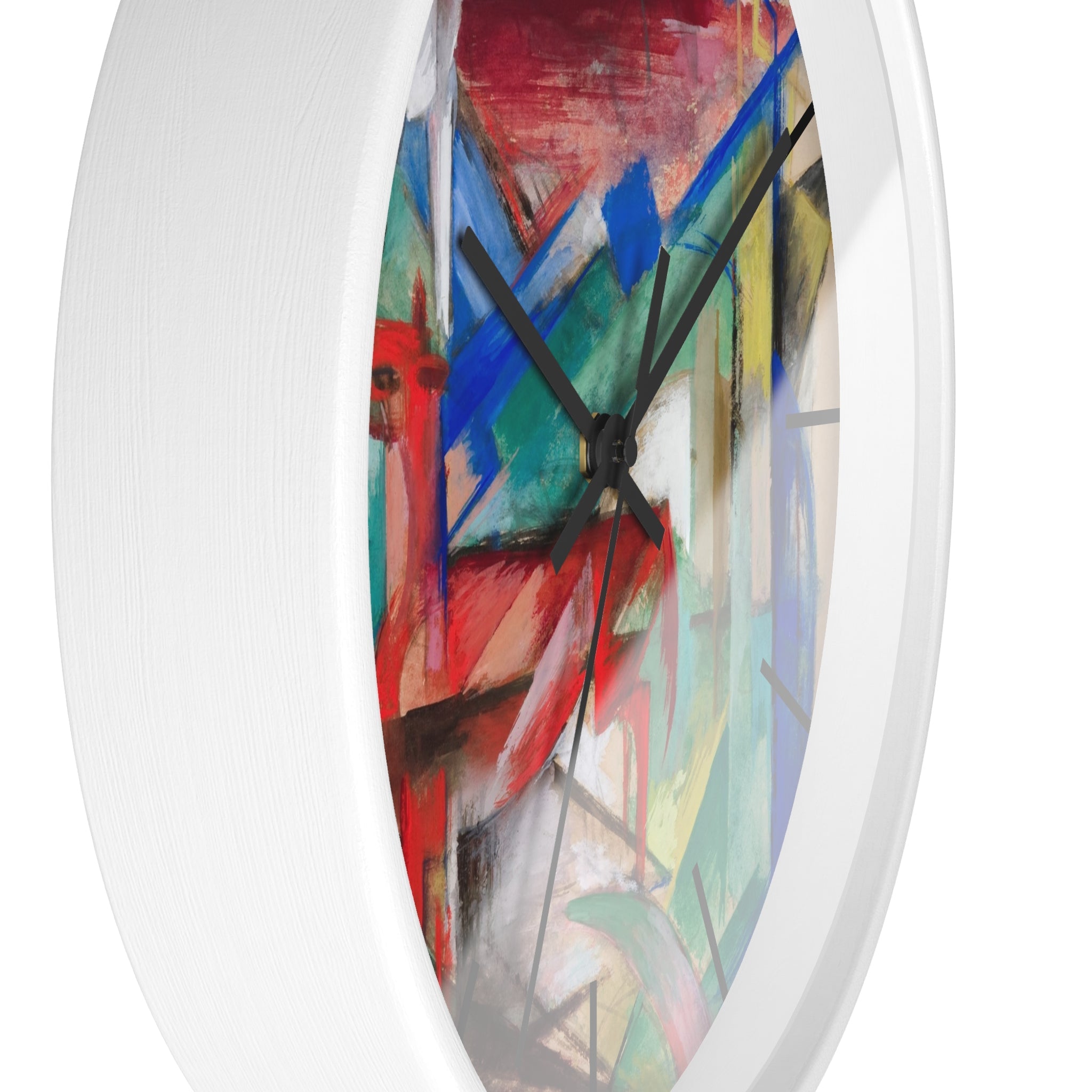 Custom Masters of Art Franz Marc Landscape with Animals Premium Wall Clock - POPvault