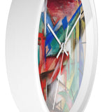 Custom Masters of Art Franz Marc Landscape with Animals Premium Wall Clock - POPvault