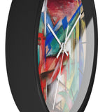 Custom Masters of Art Franz Marc Landscape with Animals Premium Wall Clock - POPvault