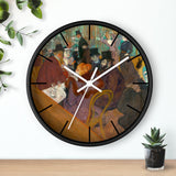 Custom Masters of Art Henri de Toulouse–Lautrec At the Moulin Rouge Premium Wall Clock - POPvault