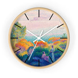 Custom Masters of Art Henri - Edmond Cross Two Women by the Shore, Mediterranean Premium Wall Clock - POPvault