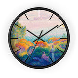 Custom Masters of Art Henri - Edmond Cross Two Women by the Shore, Mediterranean Premium Wall Clock - POPvault