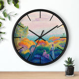 Custom Masters of Art Henri - Edmond Cross Two Women by the Shore, Mediterranean Premium Wall Clock - POPvault