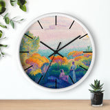 Custom Masters of Art Henri - Edmond Cross Two Women by the Shore, Mediterranean Premium Wall Clock - POPvault