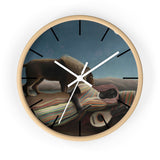 Custom Masters of Art Henri Rousseau The Sleeping Gypsy (La Bohémienne endormie) Premium Wall Clock - POPvault