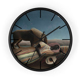 Custom Masters of Art Henri Rousseau The Sleeping Gypsy (La Bohémienne endormie) Premium Wall Clock - POPvault