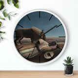 Custom Masters of Art Henri Rousseau The Sleeping Gypsy (La Bohémienne endormie) Premium Wall Clock - POPvault