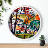 Custom Masters of Art Henry Lyman Sayen Landscape, Bridge, Huntingdon Valley Premium Wall Clock - POPvault