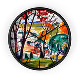 Custom Masters of Art Henry Lyman Sayen Landscape, Bridge, Huntingdon Valley Premium Wall Clock - POPvault