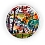 Custom Masters of Art Henry Lyman Sayen Landscape, Bridge, Huntingdon Valley Premium Wall Clock - POPvault