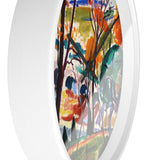 Custom Masters of Art Henry Lyman Sayen Landscape, Bridge, Huntingdon Valley Premium Wall Clock - POPvault