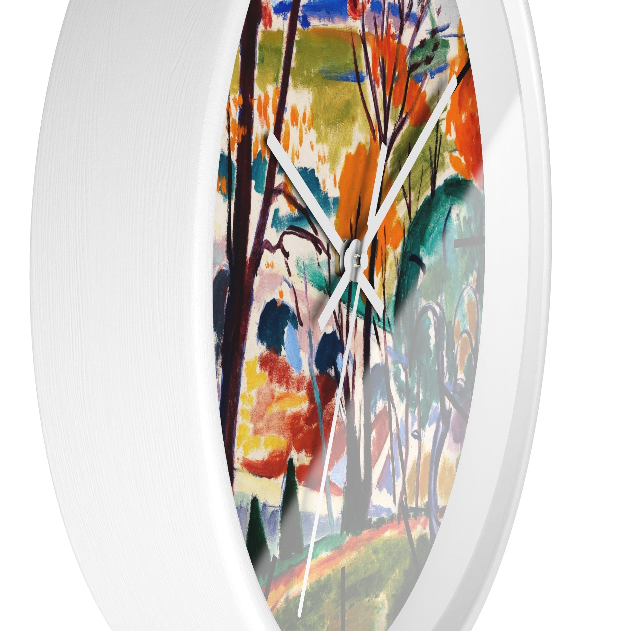 Custom Masters of Art Henry Lyman Sayen Landscape, Bridge, Huntingdon Valley Premium Wall Clock - POPvault