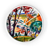 Custom Masters of Art Henry Lyman Sayen Landscape, Bridge, Huntingdon Valley Premium Wall Clock - POPvault