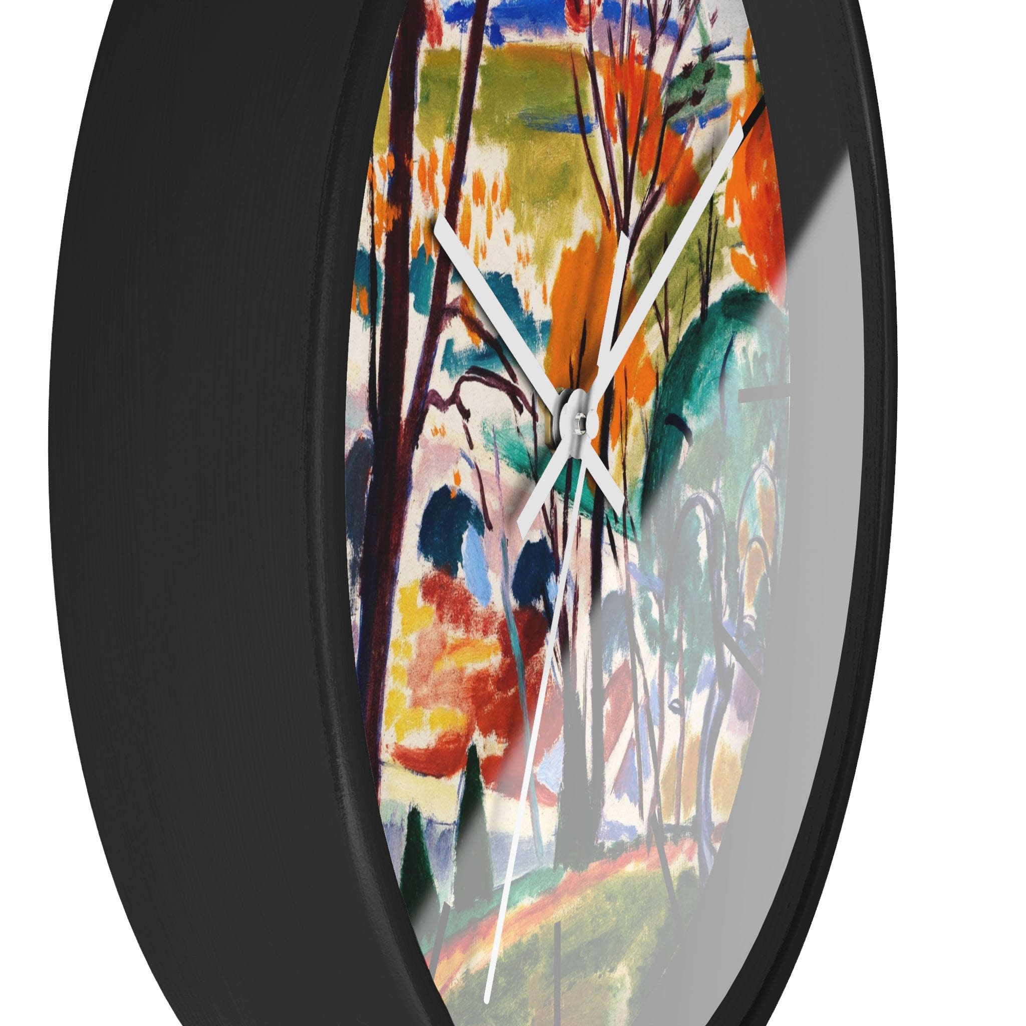 Custom Masters of Art Henry Lyman Sayen Landscape, Bridge, Huntingdon Valley Premium Wall Clock - POPvault