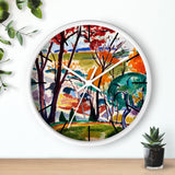 Custom Masters of Art Henry Lyman Sayen Landscape, Bridge, Huntingdon Valley Premium Wall Clock - POPvault