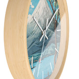 Custom Masters of Art Hiroaki Takahashi Mount Fuji from Lake Yamanaka Premium Wall Clock - POPvault