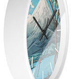 Custom Masters of Art Hiroaki Takahashi Mount Fuji from Lake Yamanaka Premium Wall Clock - POPvault