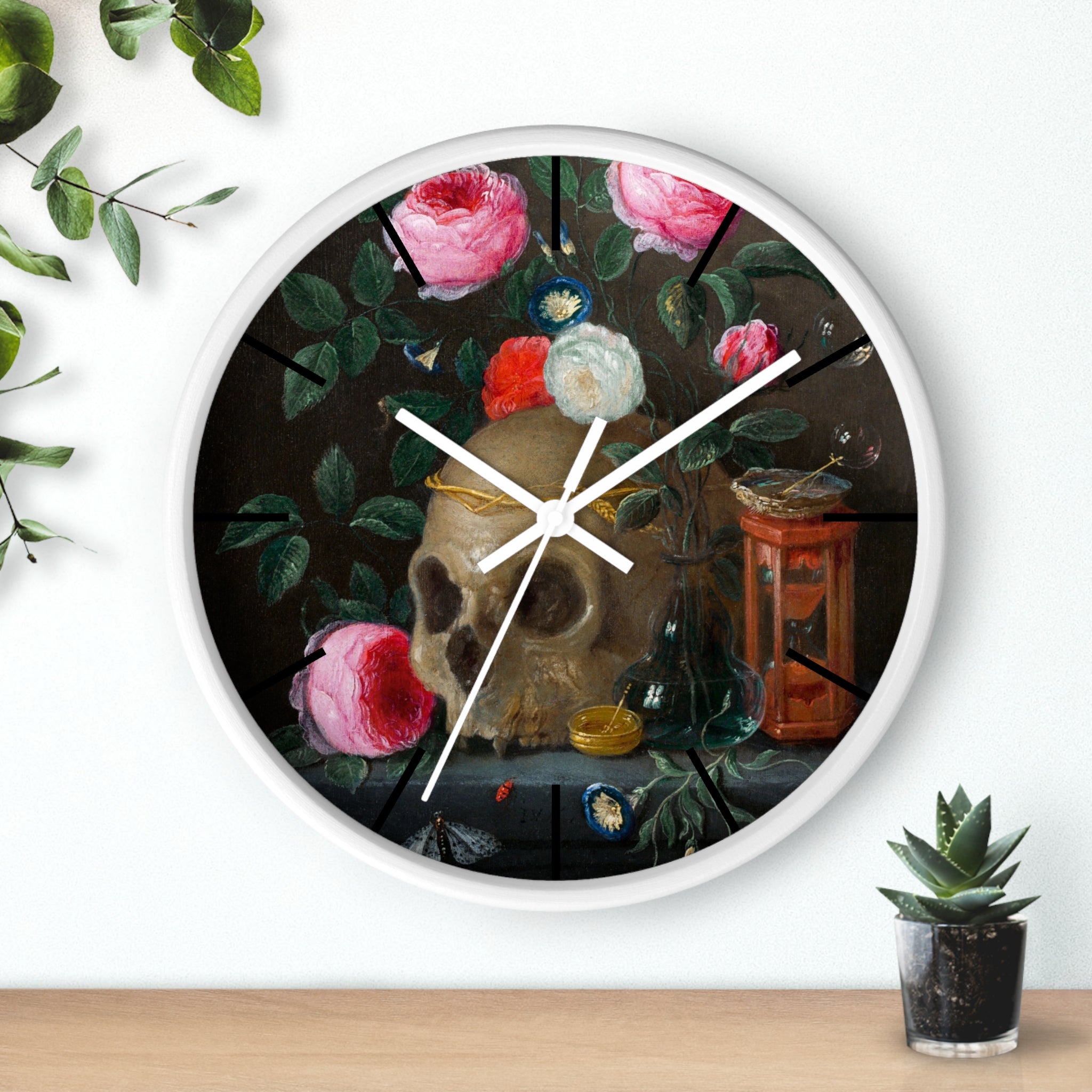 Custom Masters of Art Jan van Kessel Vanitas Still Life Premium Wall Clock - POPvault