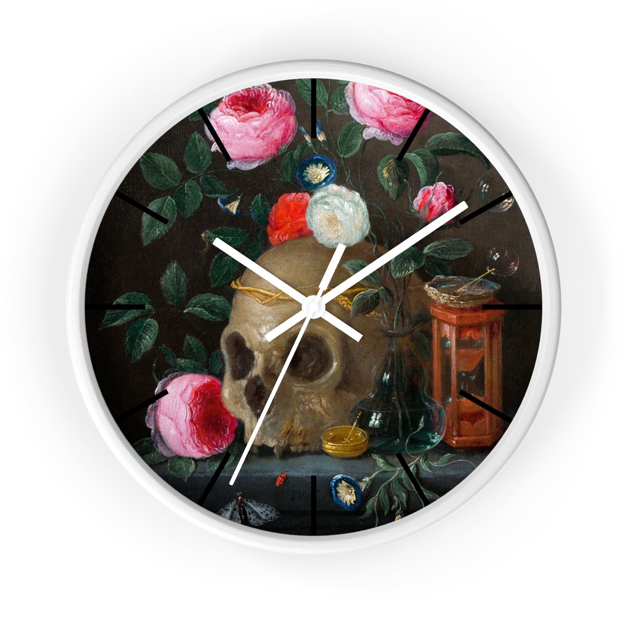 Custom Masters of Art Jan van Kessel Vanitas Still Life Premium Wall Clock - POPvault