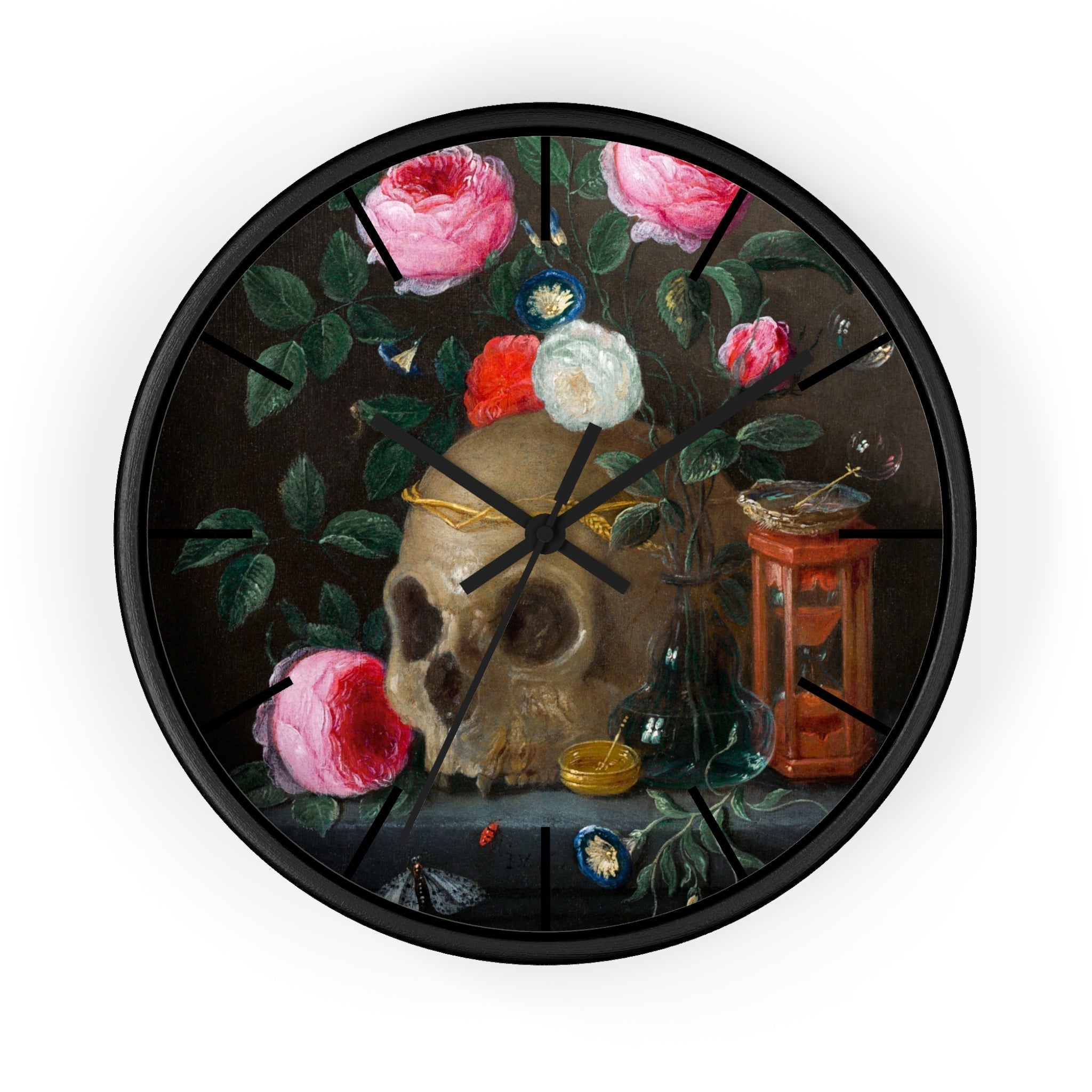 Custom Masters of Art Jan van Kessel Vanitas Still Life Premium Wall Clock - POPvault