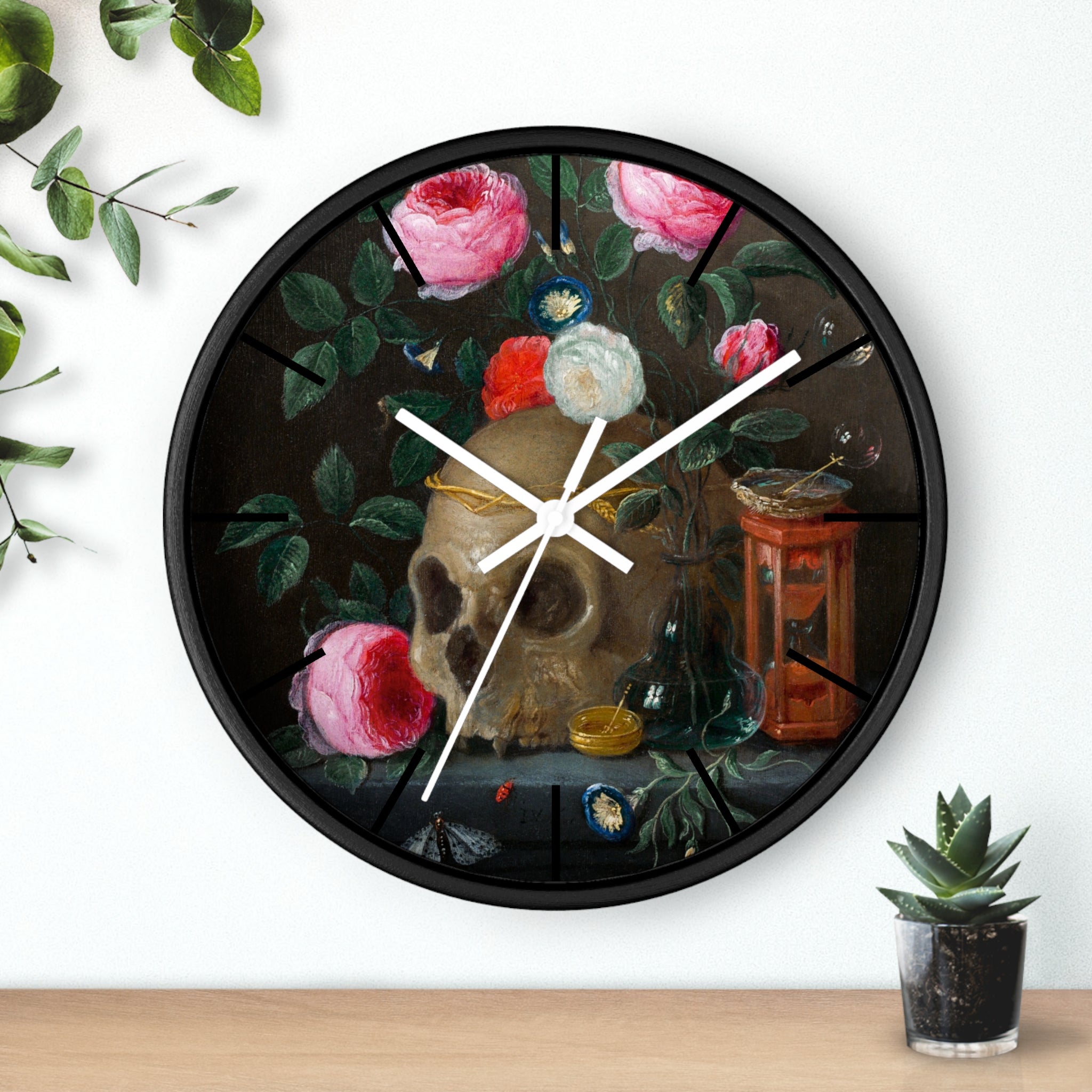 Custom Masters of Art Jan van Kessel Vanitas Still Life Premium Wall Clock - POPvault