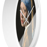 Custom Masters of Art Johannes Vermeer Girl with a Pearl Earring Premium Wall Clock - POPvault