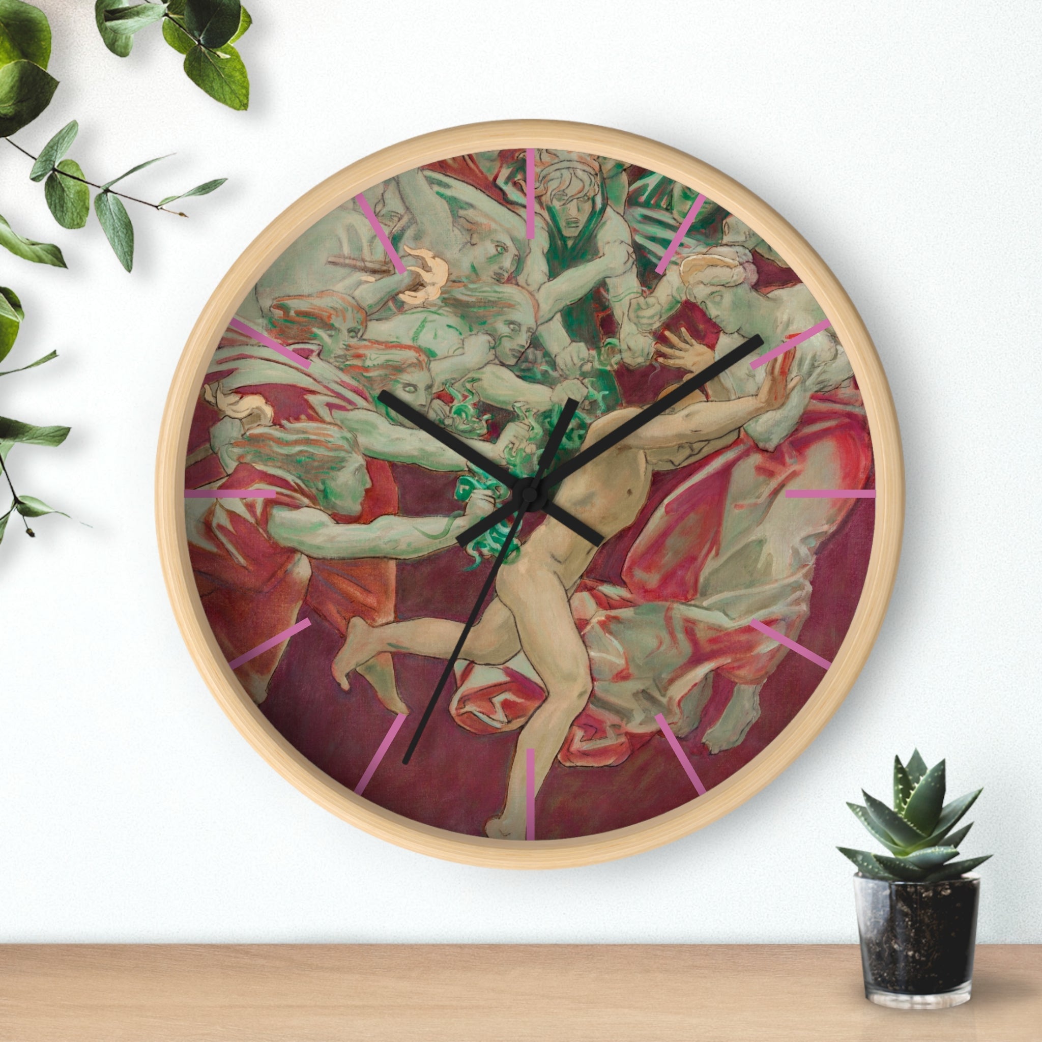 Custom Masters of Art John Singer Sargent Orestes and the Furies Premium Wall Clock - POPvault