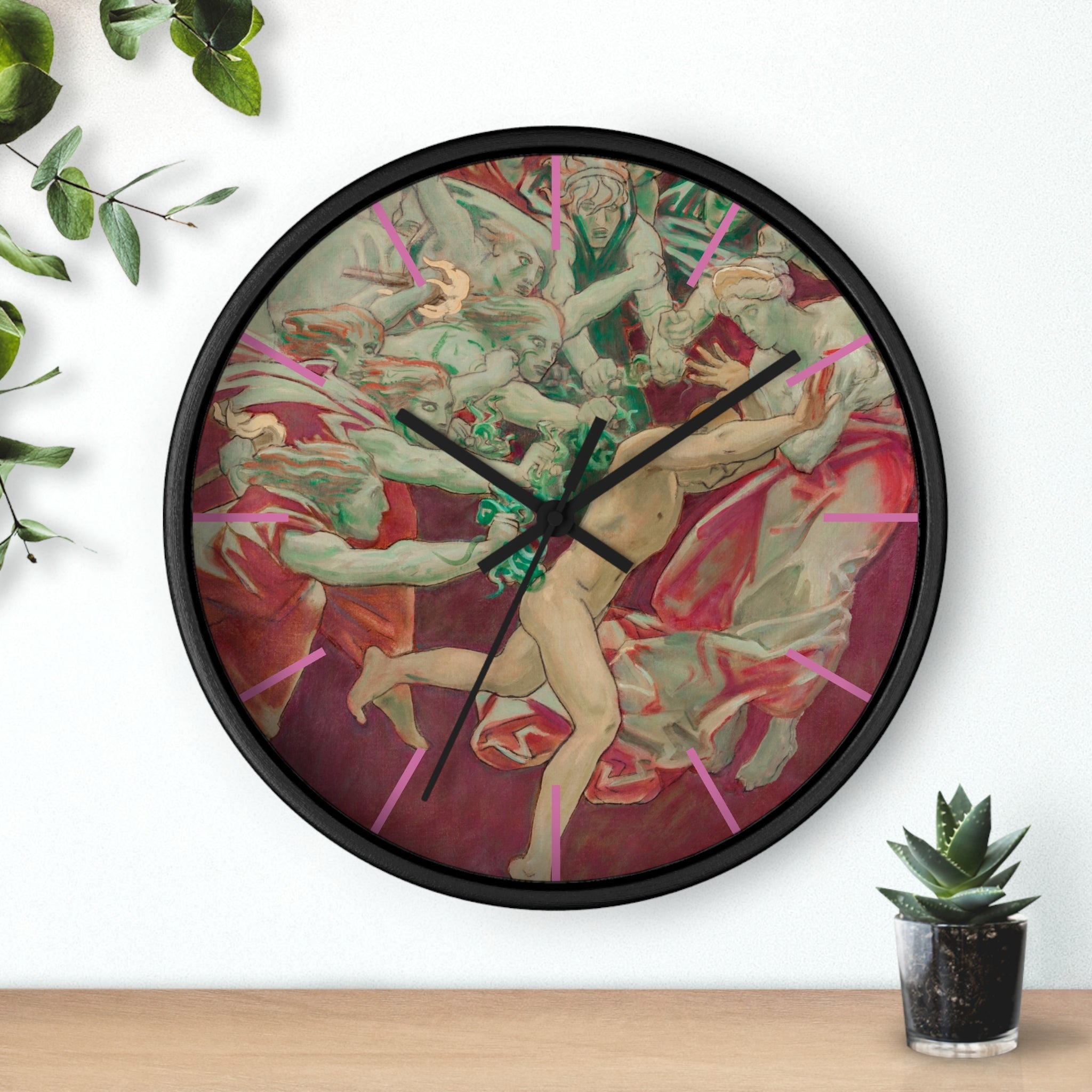 Custom Masters of Art John Singer Sargent Orestes and the Furies Premium Wall Clock - POPvault