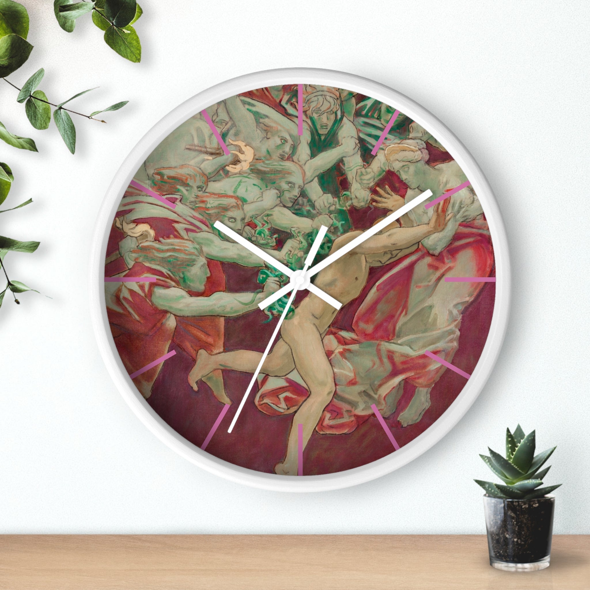 Custom Masters of Art John Singer Sargent Orestes and the Furies Premium Wall Clock - POPvault