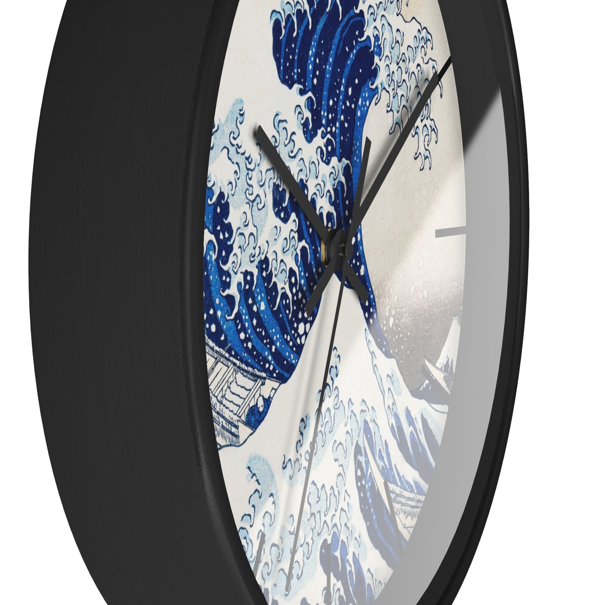 Custom Masters of Art Katsushika Hokusai Under the Wave off Kanagawa Premium Wall Clock - POPvault