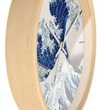 Custom Masters of Art Katsushika Hokusai Under the Wave off Kanagawa Premium Wall Clock - POPvault