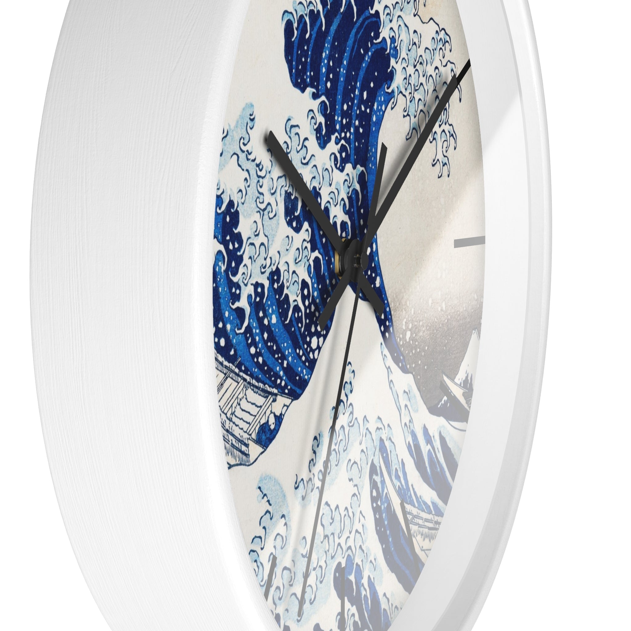 Custom Masters of Art Katsushika Hokusai Under the Wave off Kanagawa Premium Wall Clock - POPvault