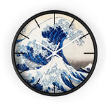 Custom Masters of Art Katsushika Hokusai Under the Wave off Kanagawa Premium Wall Clock - POPvault