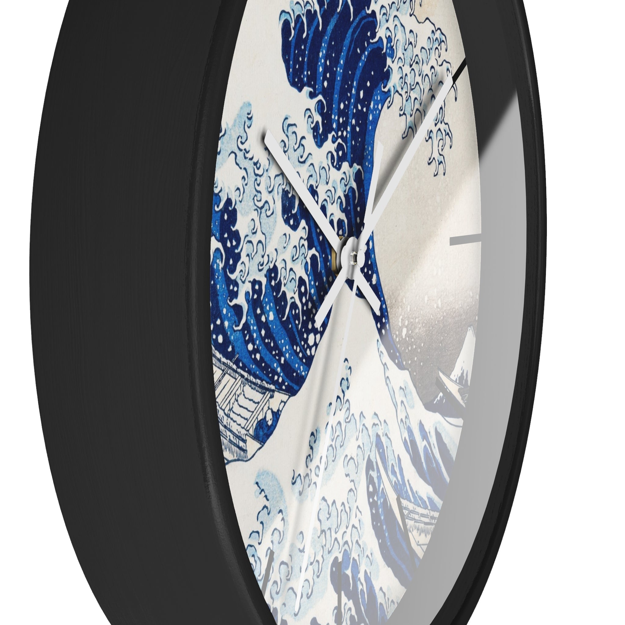 Custom Masters of Art Katsushika Hokusai Under the Wave off Kanagawa Premium Wall Clock - POPvault