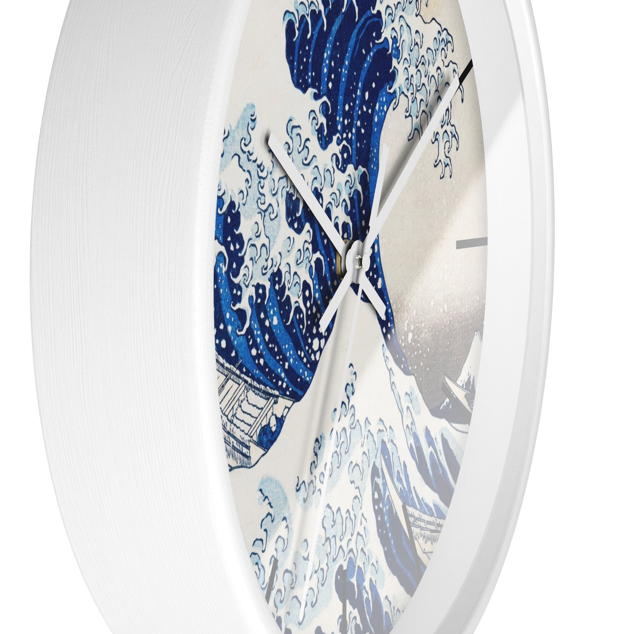 Custom Masters of Art Katsushika Hokusai Under the Wave off Kanagawa Premium Wall Clock - POPvault