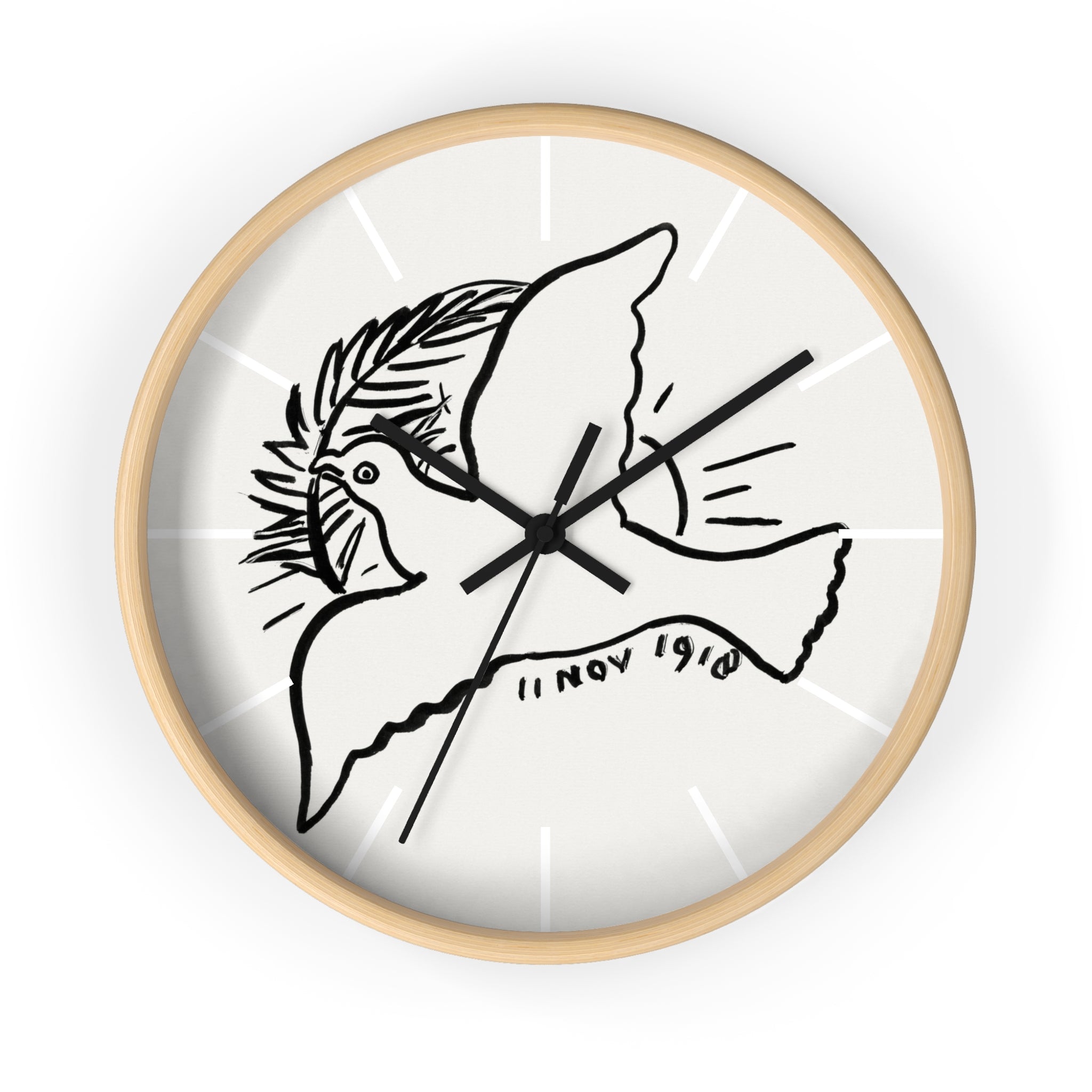 Custom Masters of Art Leo Gestel Peace Dove Premium Wall Clock - POPvault