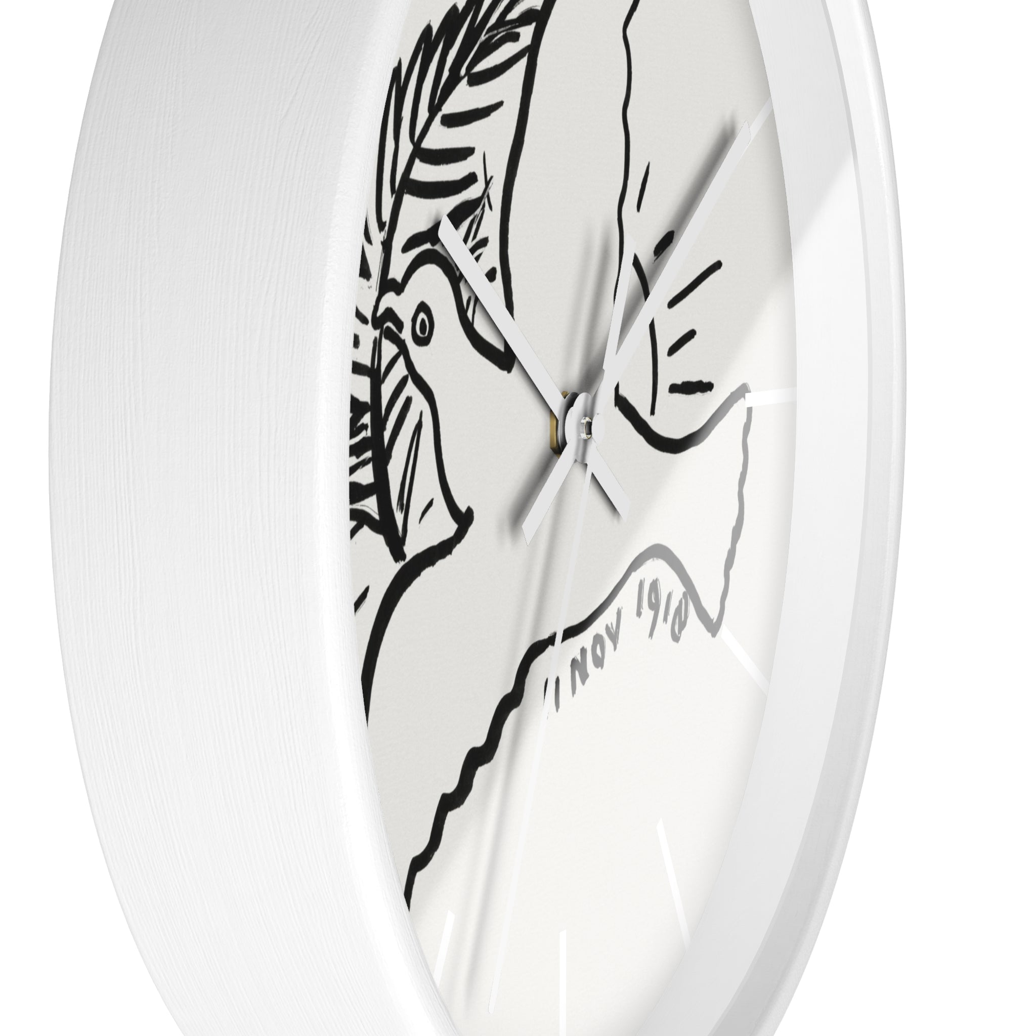 Custom Masters of Art Leo Gestel Peace Dove Premium Wall Clock - POPvault