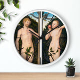 Custom Masters of Art Lucas Cranach Adam and Eve Premium Wall Clock - POPvault