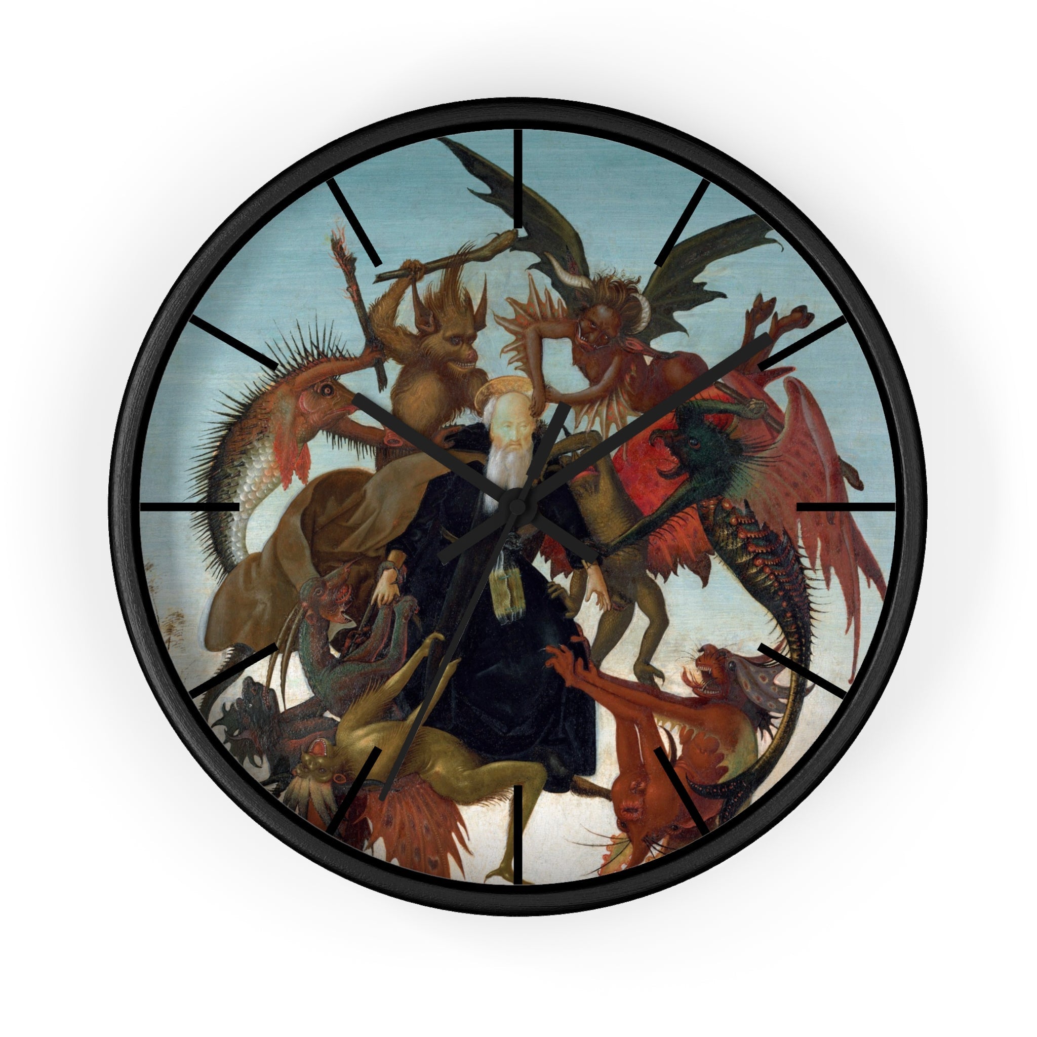 Custom Masters of Art Michelangelo Buonarroti The Torment of Saint Anthony Premium Wall Clock - POPvault