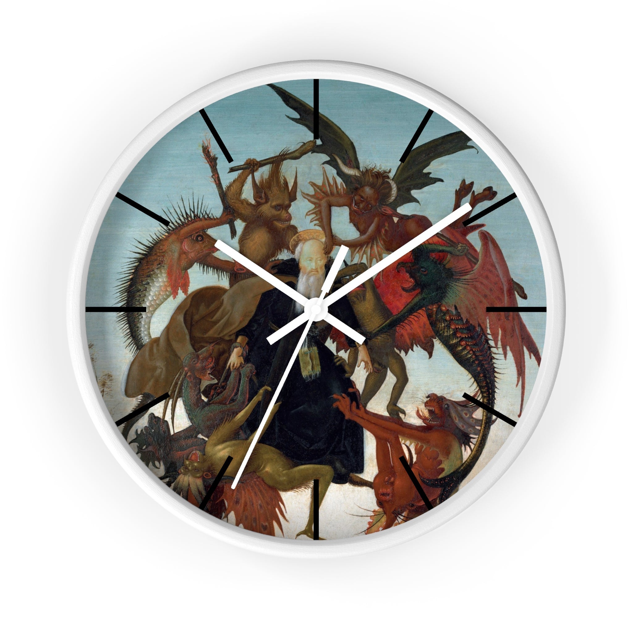 Custom Masters of Art Michelangelo Buonarroti The Torment of Saint Anthony Premium Wall Clock - POPvault