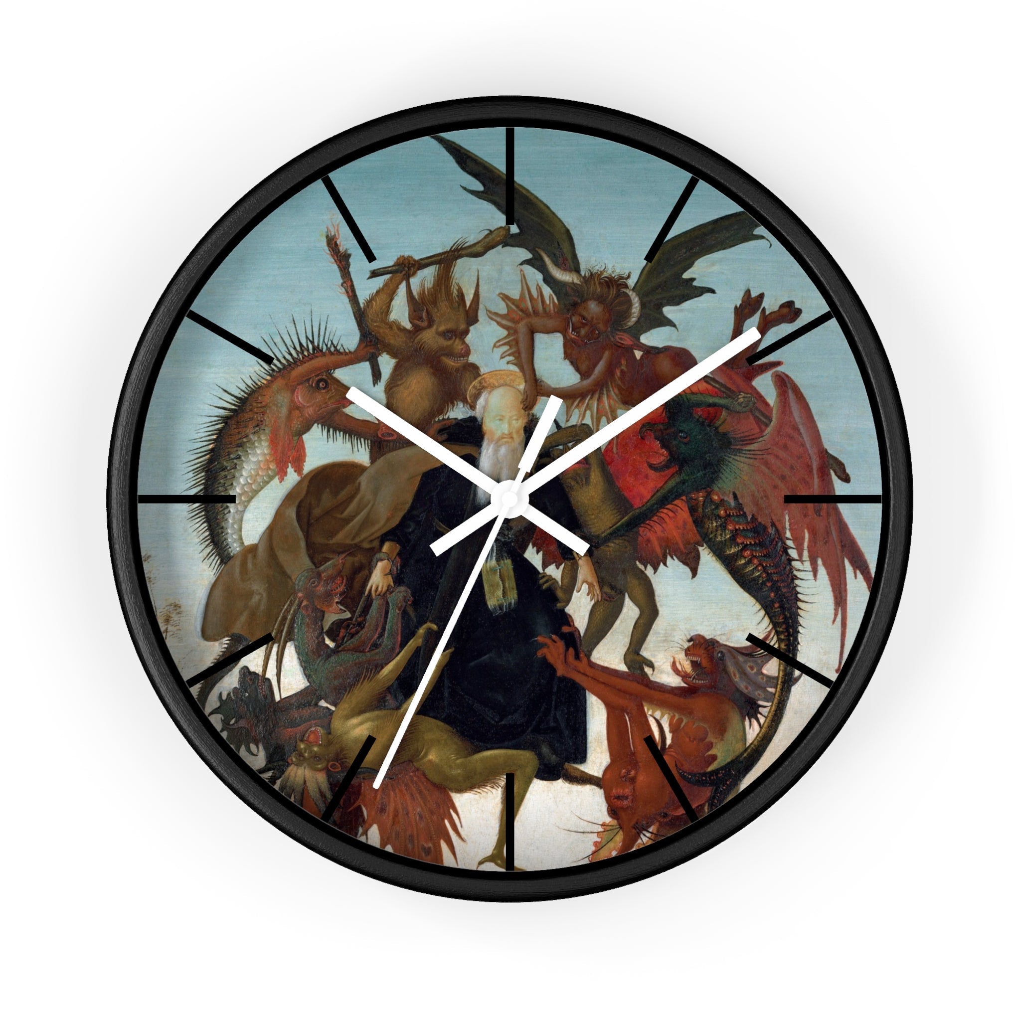 Custom Masters of Art Michelangelo Buonarroti The Torment of Saint Anthony Premium Wall Clock - POPvault