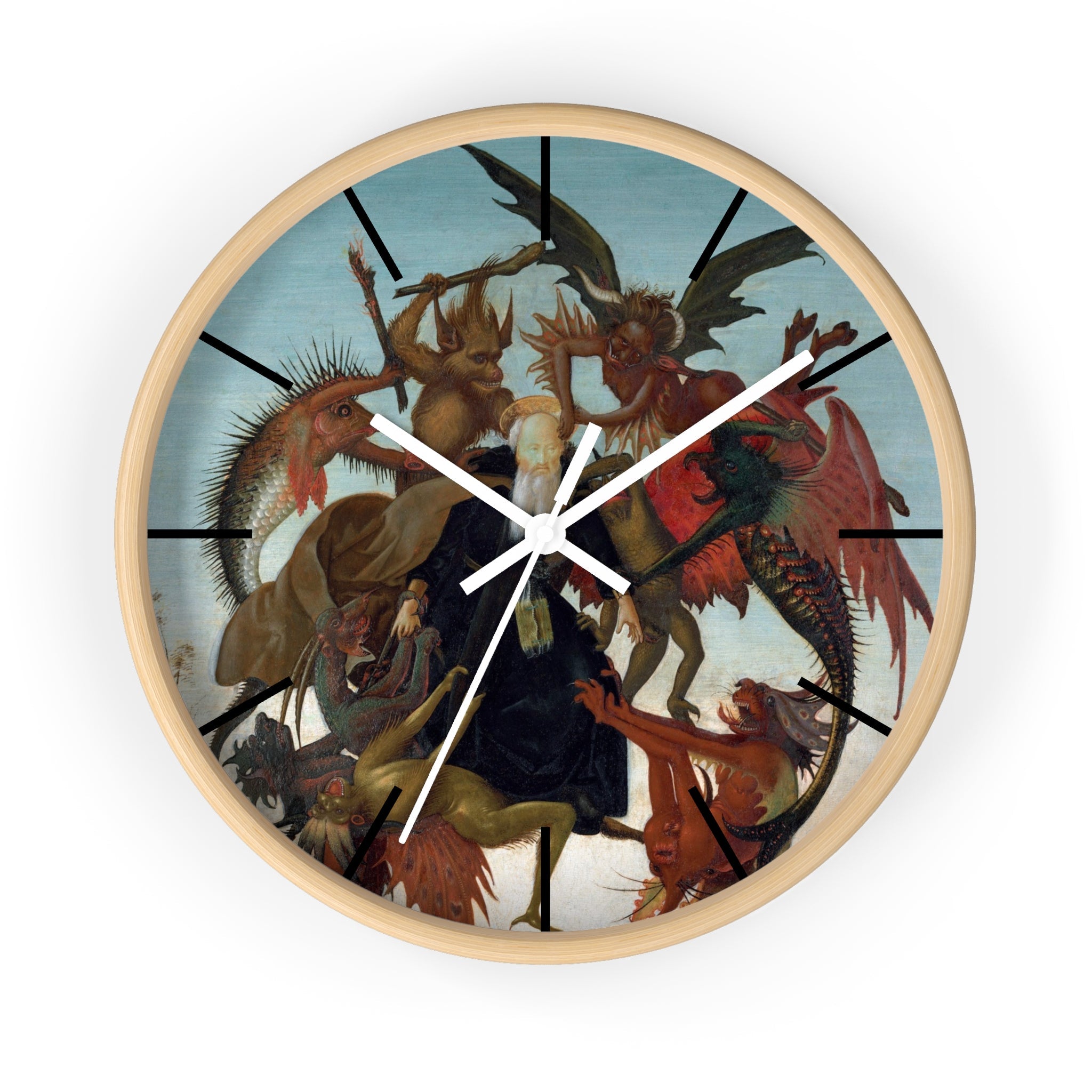 Custom Masters of Art Michelangelo Buonarroti The Torment of Saint Anthony Premium Wall Clock - POPvault