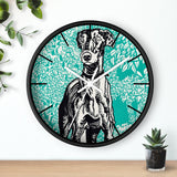 Custom Masters of Art Moriz Jung Greyhound Premium Wall Clock - POPvault