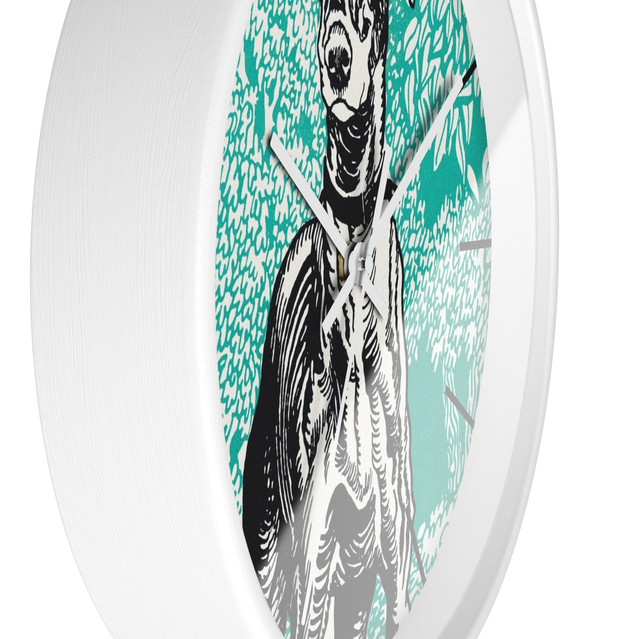 Custom Masters of Art Moriz Jung Greyhound Premium Wall Clock - POPvault