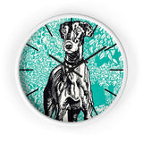 Custom Masters of Art Moriz Jung Greyhound Premium Wall Clock - POPvault