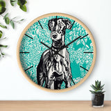 Custom Masters of Art Moriz Jung Greyhound Premium Wall Clock - POPvault