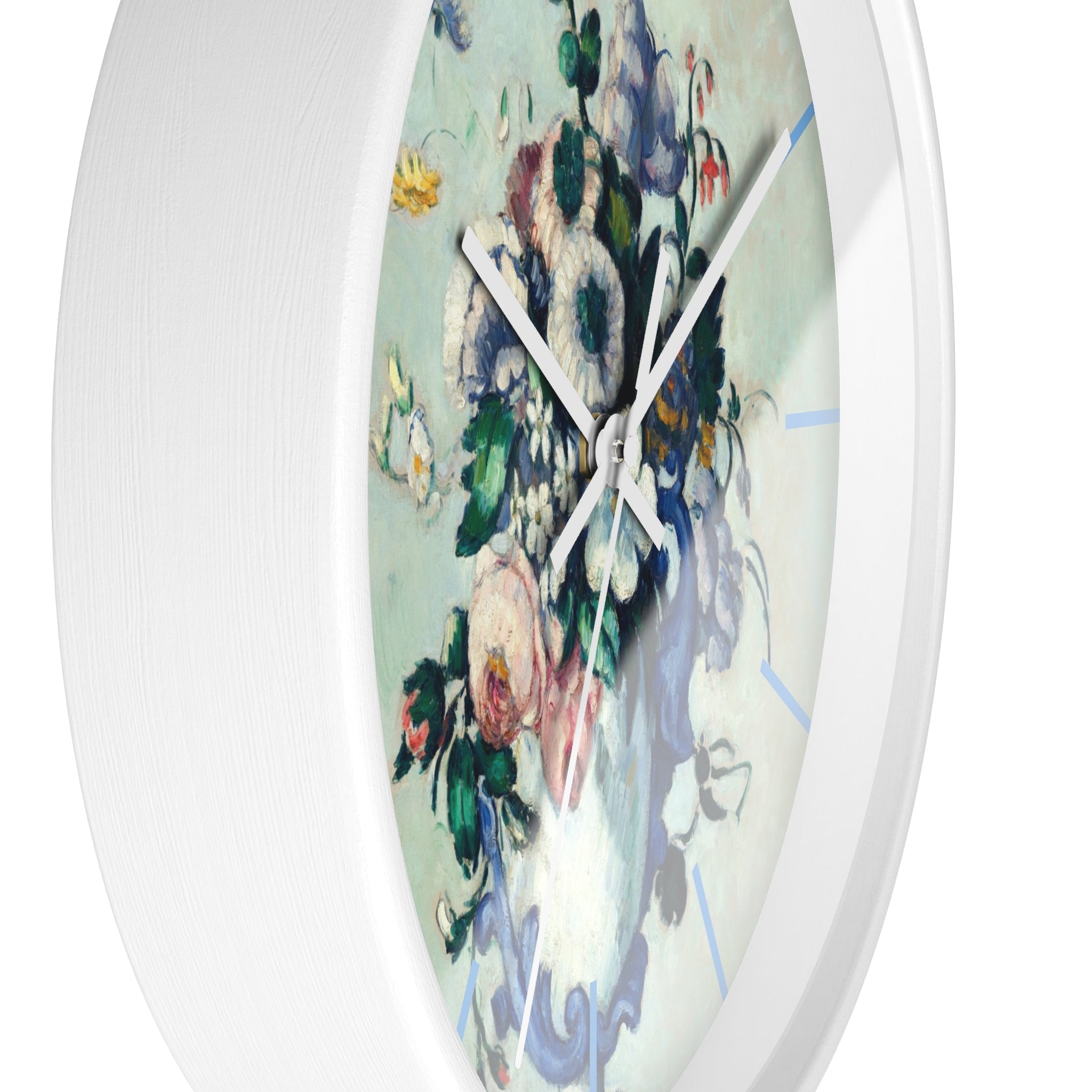 Custom Masters of Art Paul Cézanne Rococo Vase Premium Wall Clock - POPvault