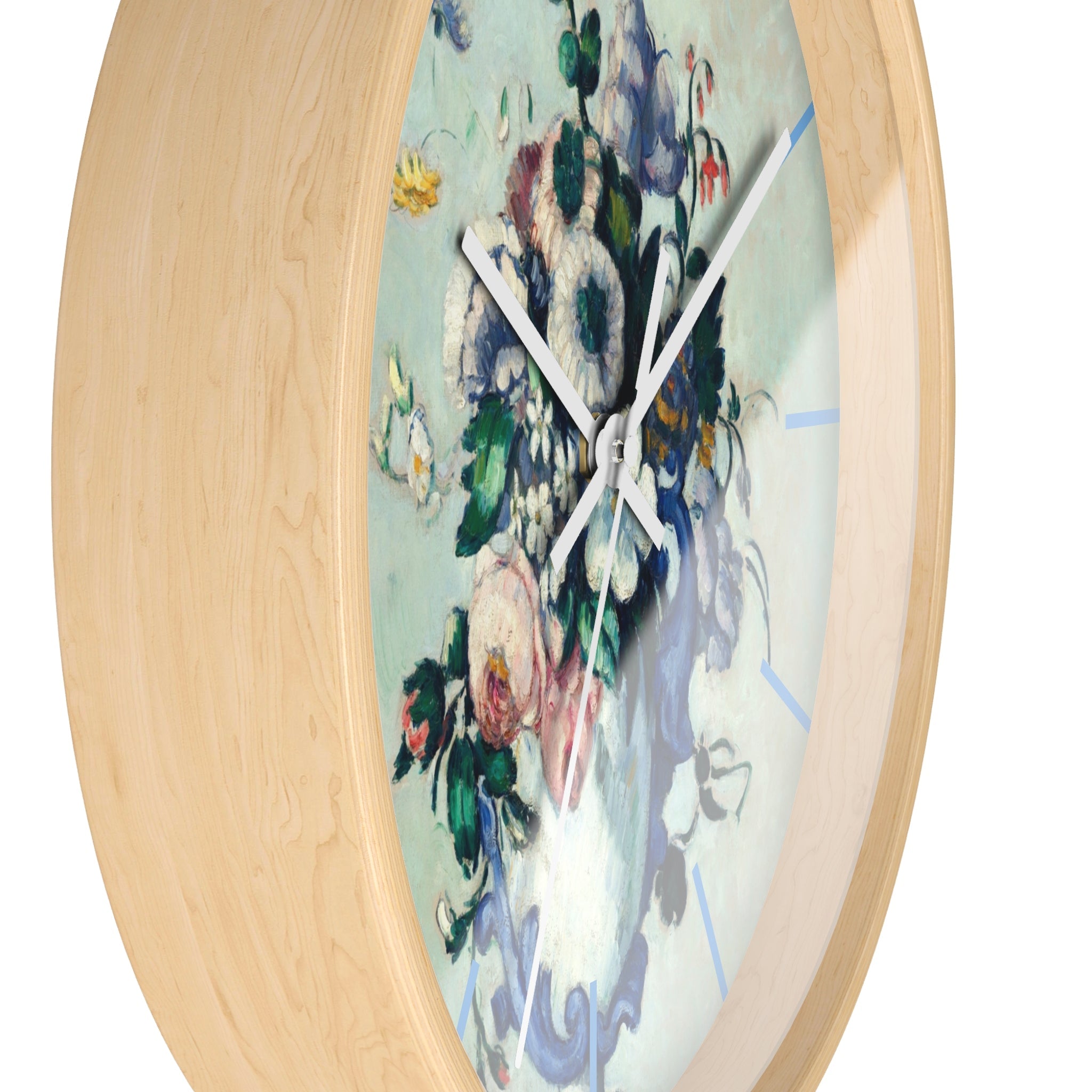 Custom Masters of Art Paul Cézanne Rococo Vase Premium Wall Clock - POPvault